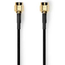 Εικόνα της Καλώδιο Nedis SMA Male to SMA Male Single Shielded Gold-Plated 1m Black CSGB02000BK10