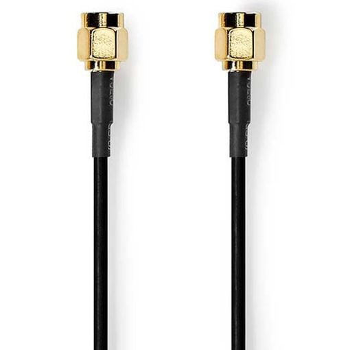 Εικόνα της Καλώδιο Nedis SMA Male to SMA Male Single Shielded Gold-Plated 2m Black CSGL02000BK20