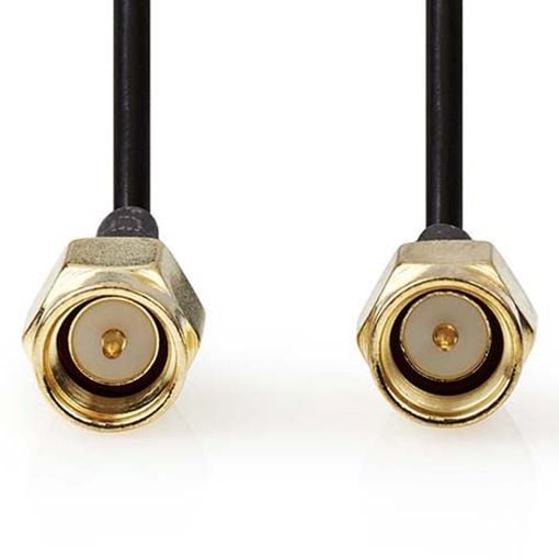 Εικόνα της Καλώδιο Nedis SMA Male to SMA Male Single Shielded Gold-Plated 5m Black CSGL02000BK50