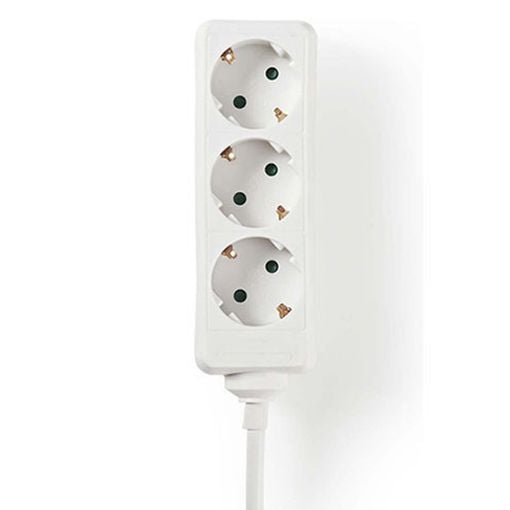 Εικόνα της Πολύπριζο Nedis 3 Θέσεων 3m White EXSO330F1WTB