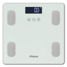 Εικόνα της Ψηφιακή Ζυγαριά Μπάνιου Primo 180Kg με Λιπομετρητή White PRBS-40464