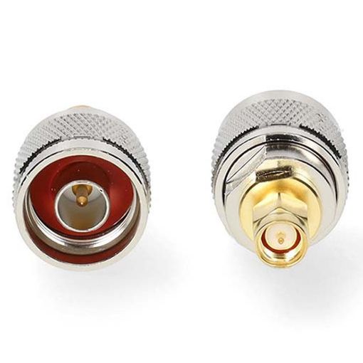 Εικόνα της Adapter Nedis SMA Male to N Male Gold-Plated 2τμχ Silver/Gold CSGB02970GD