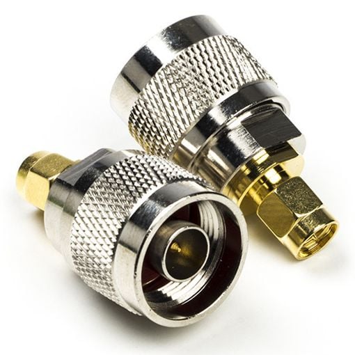 Εικόνα της Adapter Nedis SMA Male to N Male Gold-Plated 2τμχ Silver/Gold CSGB02970GD