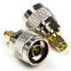 Εικόνα της Adapter Nedis SMA Male to N Male Gold-Plated 2τμχ Silver/Gold CSGB02970GD
