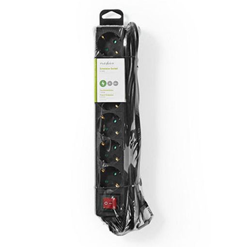 Εικόνα της Πολύπριζο ProCable 6 Θέσεων με Διακόπτη 3m Black 41248