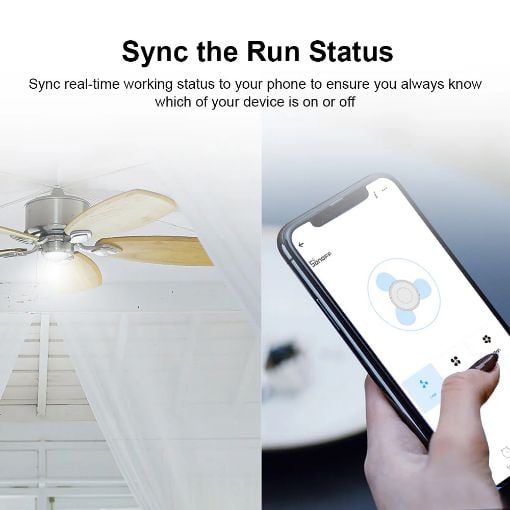 Εικόνα της Ceiling Fan & Light Controller Sonoff Wi-Fi IFAN04-H