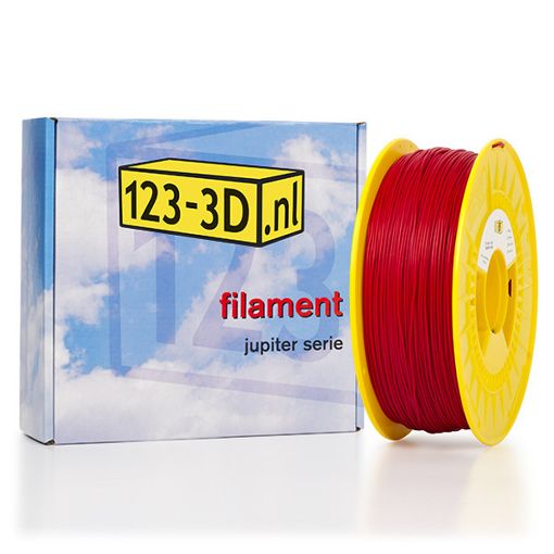 Εικόνα της 123-3D Jupiter TPE 43D Filament 1.75mm Spool of 0.75Kg Red