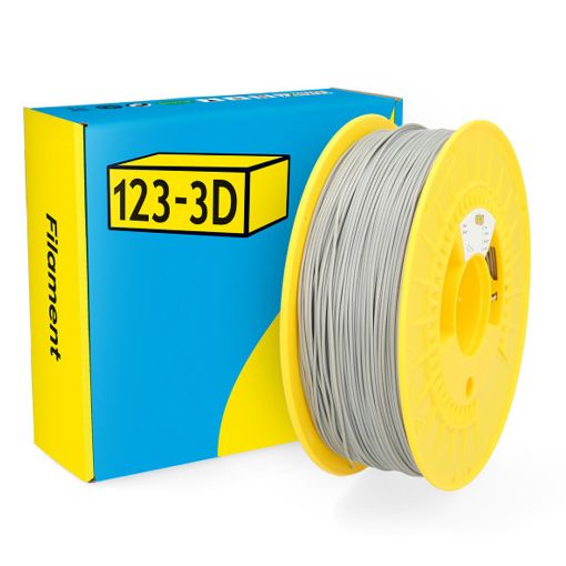 Εικόνα της 123-3D PLA Filament 1.75mm Spool of 1Kg Silver
