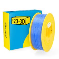 Εικόνα της 123-3D PLA Transparent Filament 1.75mm Spool of 1Kg Blue