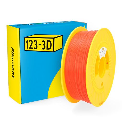 Εικόνα της 123-3D PLA Transparent Filament 1.75mm Spool of 1Kg Red