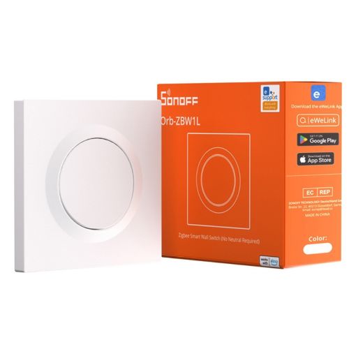 Εικόνα της Έξυπνος Διακόπτης Τοίχου Sonoff Orb Zigbee Fusion Series White ZBMINIL2-E