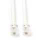 Εικόνα της Καλώδιο Τηλεφώνου Nedis RJ11 Male to Male 5m White TCGL90200WT50