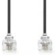 Εικόνα της Καλώδιο Τηλεφώνου Nedis RJ11 Male to Male 5m Black TCGL90200BK50