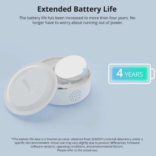 Εικόνα της Smart Humidity & Temperature Sensor Sonoff Zigbee White SNZB-02P