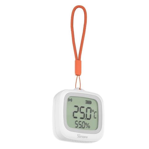 Εικόνα της Smart Humidity & Temperature Sensor Sonoff LCD ZigBee IP65 White SNZB-02WD