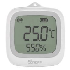 Εικόνα της Smart Humidity & Temperature Sensor Sonoff LCD ZigBee IP65 White SNZB-02WD