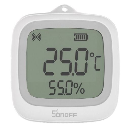 Εικόνα της Smart Humidity & Temperature Sensor Sonoff LCD ZigBee IP65 White SNZB-02WD
