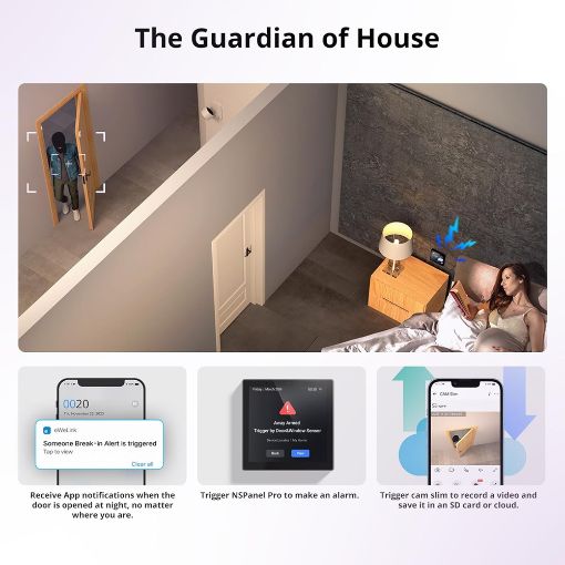 Εικόνα της Smart Door & Window Sensor Sonoff Zigbee White SNZB-04P