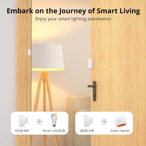 Εικόνα της Smart Door & Window Sensor Sonoff Zigbee White SNZB-04P
