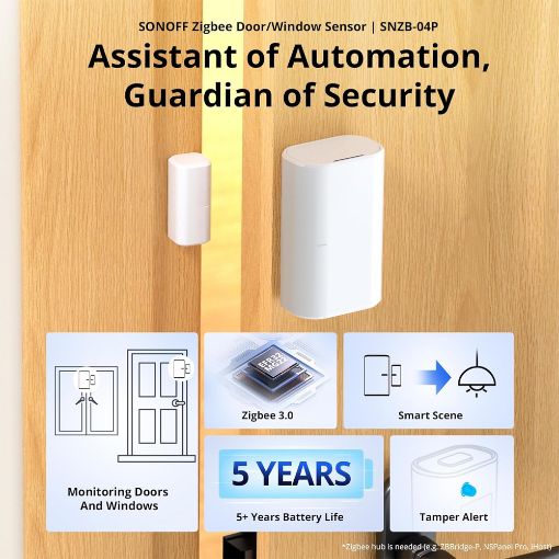 Εικόνα της Smart Door & Window Sensor Sonoff Zigbee White SNZB-04P