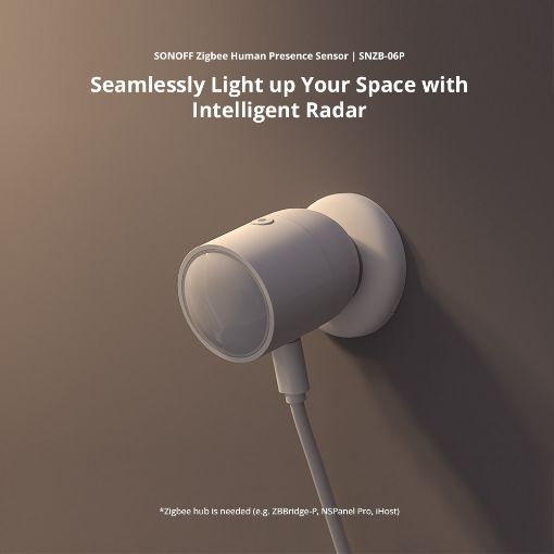 Εικόνα της Smart Human Presence Sensor Sonoff Zigbee White SNZB-06P