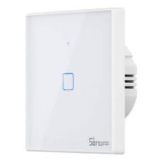 Εικόνα της Smart Χωνευτός Διακόπτης Sonoff T2 TX WiFi & RF 433MHz με 1 Πλήκτρο Ultra White T2EU1C-TX