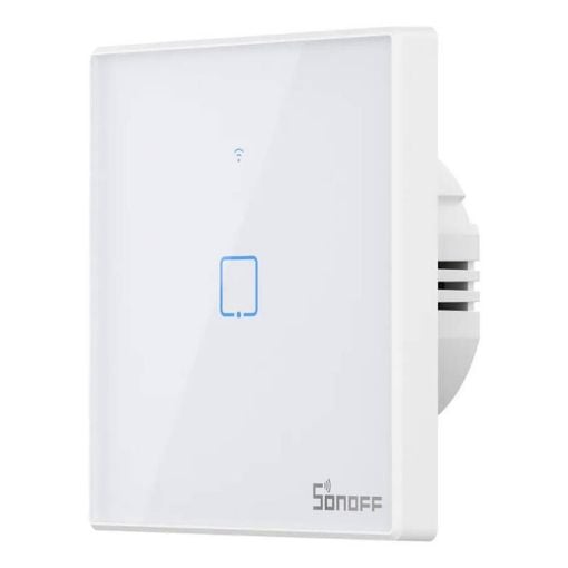 Εικόνα της Smart Χωνευτός Διακόπτης Sonoff T2 TX WiFi & RF 433MHz με 1 Πλήκτρο Ultra White T2EU1C-TX