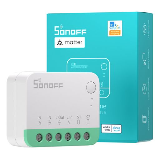 Εικόνα της Έξυπνος Διακόπτης Τοίχου Sonoff Mini Extreme Wi-Fi Matter White MINIR4M