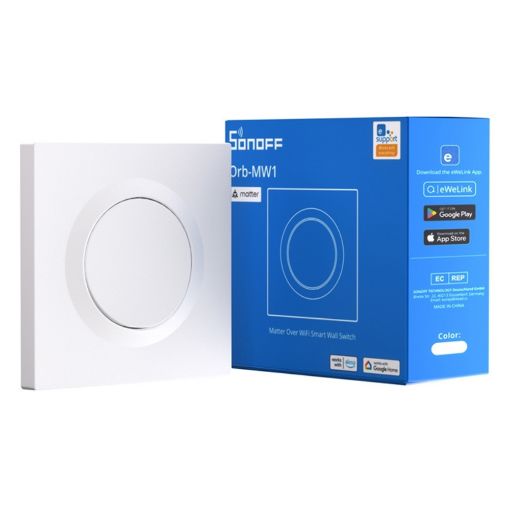 Εικόνα της Έξυπνος Διακόπτης Τοίχου Sonoff Matter Over Wi-Fi White MINIR4M-E