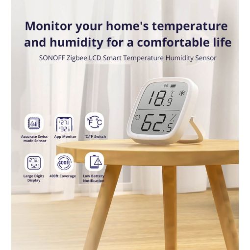 Εικόνα της Smart Temperature Humidity Sensor Sonoff Zigbee SNZB-02D