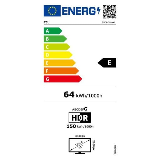 Εικόνα της Τηλεόραση TCL 55C6K Pro 55" 4K UHD QD-MiniLED Google TV HDR 144Hz