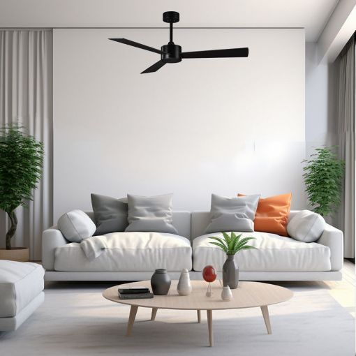 Εικόνα της Ανεμιστήρας Οροφής Primo 132cm με Τηλεχειριστήριο 35W Black PRCF-80618