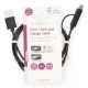 Εικόνα της Καλώδιο Nedis USB-A Male to USB-C Male/MicroUSB 1m Black CCGL60610BK10