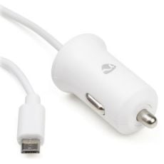 Εικόνα της Φορτιστής Αυτοκινήτου Nedis Micro-USB 12W 1m White CCHAM240AWT