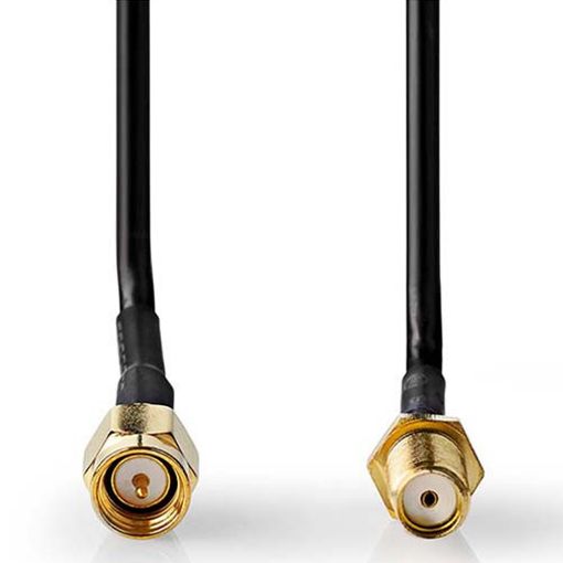 Εικόνα της Καλώδιο Επέκτασης Nedis SMA Male to SMA Female Gold-Plated 1m Black CSGB02010BK10