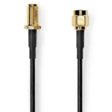 Εικόνα της Καλώδιο Επέκτασης Nedis SMA Male to SMA Female Gold-Plated 1m Black CSGB02010BK10