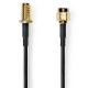 Εικόνα της Καλώδιο Επέκτασης Nedis SMA Male to SMA Female Gold-Plated 1m Black CSGB02010BK10