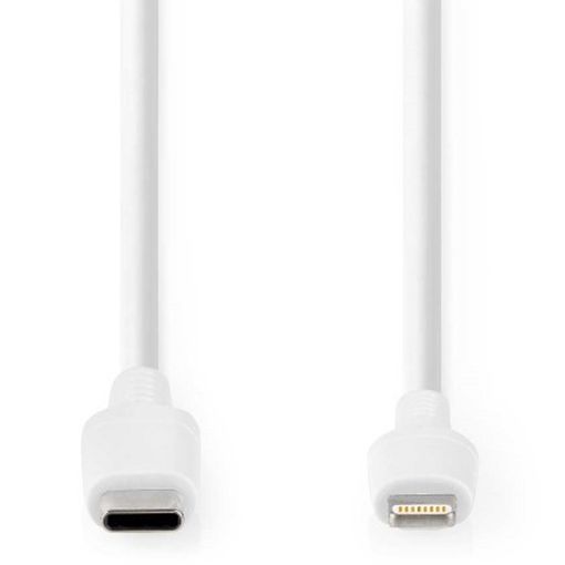 Εικόνα της Καλώδιο Nedis USB-C Male to Lightning 2m White CCGL39650WT20