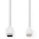 Εικόνα της Καλώδιο Nedis USB-C Male to Lightning 2m White CCGL39650WT20