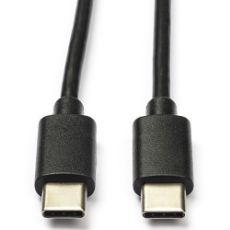 Εικόνα της Καλώδιο Nedis USB-C Male to USB-C Male 1m USB 2.0 Black CCGB60700BK10