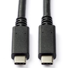 Εικόνα της Καλώδιο Nedis USB-C Male to USB-C Male 1m USB 3.0 Black CCGB64700BK10