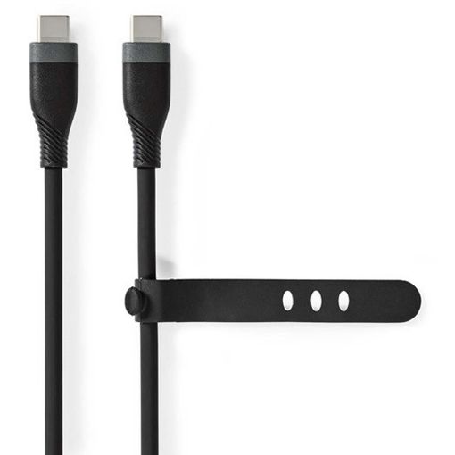Εικόνα της Καλώδιο Nedis USB-C Male to USB-C Male 1.5m Black CCGB60820BK15