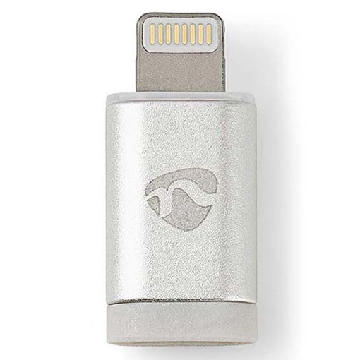 Εικόνα της Adapter Nedis Micro USB Female to Lightning Silver CCTB39901AL