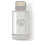 Εικόνα της Adapter Nedis Micro USB Female to Lightning Silver CCTB39901AL