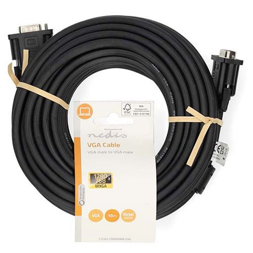 Εικόνα της Καλώδιο Nedis VGA to VGA 10m Black CCGL59000BK100