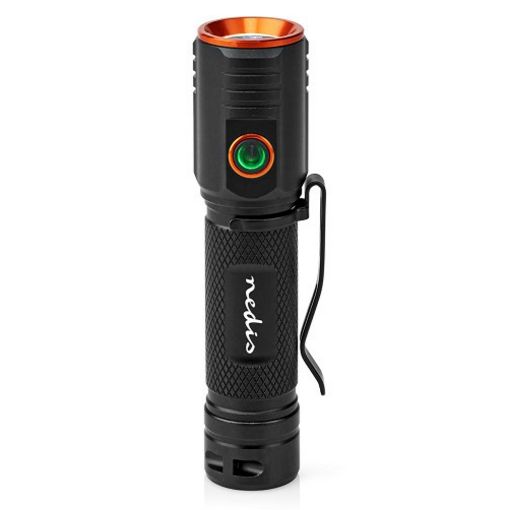Εικόνα της Φακός Nedis Επαναφορτιζόμενος 2000lm IPX6 Black LTRR20WBK