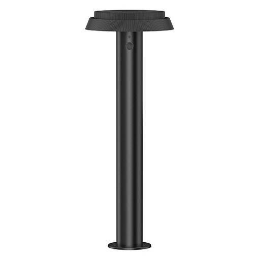 Εικόνα της Ηλιακό Φωτιστικό Κολωνάκι 123LED Palermo 1800-3000K 50cm με Αισθητήρα Κίνησης IP44 Black