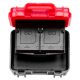 Εικόνα της Θήκη Μπαταρίας & SD Card Caruba Small Black/Red CBB-1S