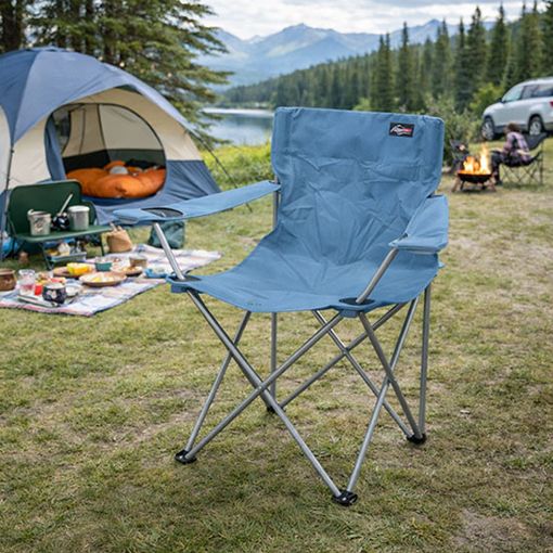 Εικόνα της Καρέκλα Camping Redcliffs Πτυσσόμενη Μεταλλική 51 x 42 x 81 cm Blue FD8400900