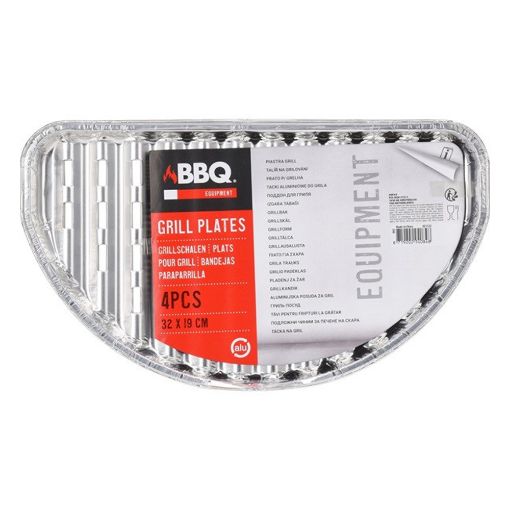 Εικόνα της Δίσκος Ψησίματος BBQ Αλουμινίου 32x19cm 4τμχ DV5300170